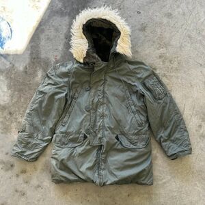 Vintage USAF Military N-3B Parka Jacket Size L/XL